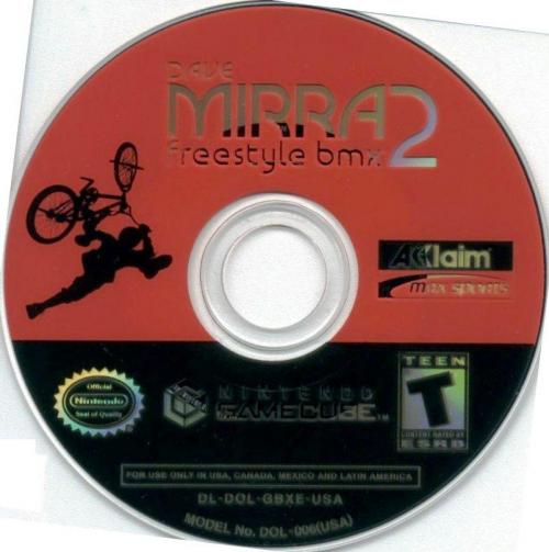 Dave Mirra Freestyle BMX 2 (Europe) Disc Scan - Click for full size image